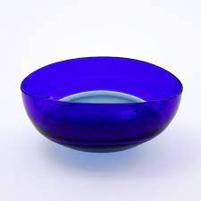 Blue Bowls Steel Cobalt Oval Encalmo