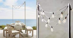 Outdoor String Light Tabletop Posts