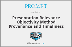 prompt presentation relevance