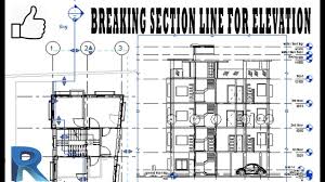 Merging a section and elevation view. How To Break The Elevation Section Line In Revit Architecture Youtube