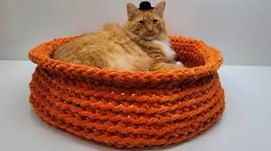 Marley's cat cave (or bed). Easy Crochet Cat Bed Easy Crochet Dog Bed Bag O Day Crochet Tutorial Youtube