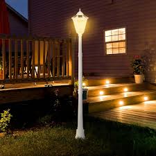 Outsunny 76 5 Solar Lamp Post Lights