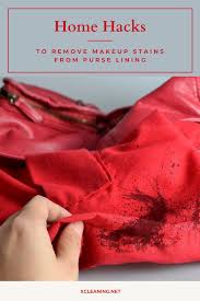 remove makeup stains from purse lining