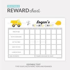 reward chart printable for boys