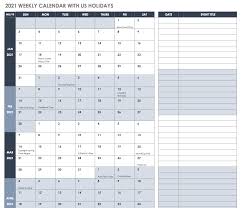 2021 blank and printable calendar with united states holidays in word document format. Free Excel Calendar Templates