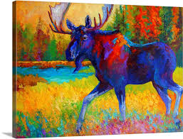 Majestic Moose Wall Art Canvas Prints