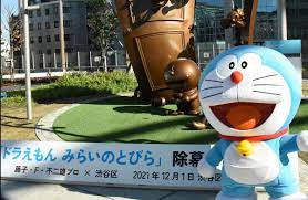 Kỷ niệm 50 năm Doraemon với tượng đồng khổng lồ ở Shibuya - JPSharing.net