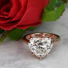 5 carat heart diamond enement ring