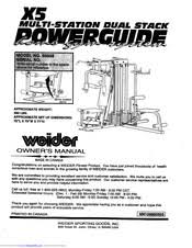 weider x5powerguide home gym manuals