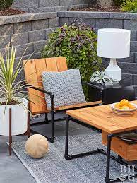 Patio With This Modern Diy Pipe Chair