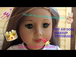diy american doll makeup tutorial