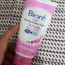 biore 2 in 1 makeup remover foam