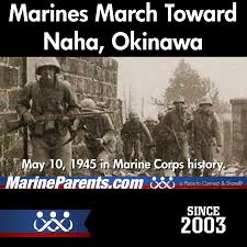 marines march toward naha okinawa
