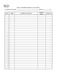 50 printable log sheet templates