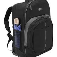 compact rolling backpack black tsb750us