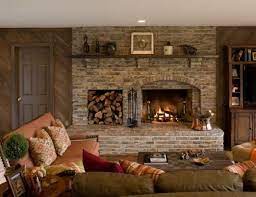 17 Astounding Brick Fireplace Designs