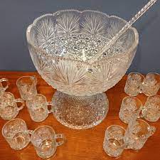 Vintage Punch Bowl And Stand With