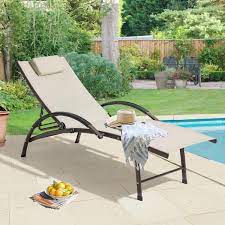 Foldable Aluminum Outdoor Lounge Chair
