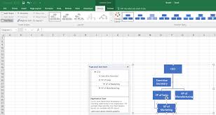 how to make an org chart in excel