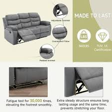 microfiber straight sectional sofa
