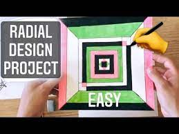 how to make radial design art