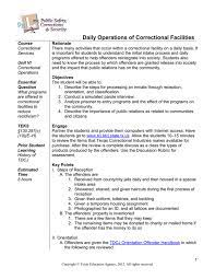 daily operations of correctional facilities