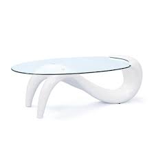 off bella glass coffee table in curved