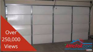 Reduce monthly utility bills and energy waste. Garage Door Insulation Diy Radiant Barrier Youtube