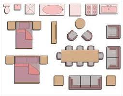 floor plan furniture vector art icons