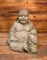 Stone Garden Laughing Buddha Sitting