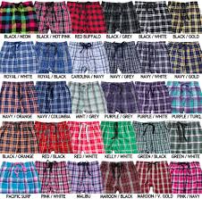 Plaid Flannel Lounge Pajama Pants In 30 Colors W Choice Of 22 Sport Prints On Leg Or Rear