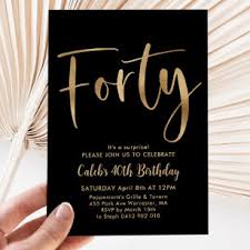men 40th birthday invitations