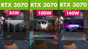 vs rtx 3070 140w laptop comparison