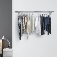 Stas offers a complete range of aluminum picture hanging rails that allow you to hang and rearrange your paintings, photo frames and art flexibly, easily and quickly. Wall Mounted Clothes Hanging Rail 1220mm Displaysense