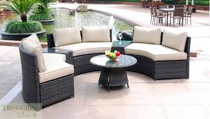 seat curved outdoor patio furniture