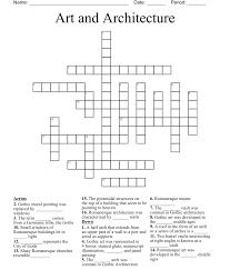 Art And Architecture Crossword Wordmint