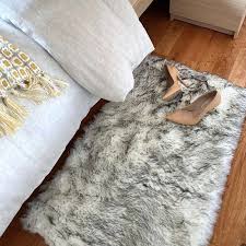 bonnie faux fur sheepskin vegan rug