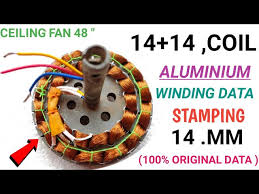 14 14 coil ceiling fan winding data