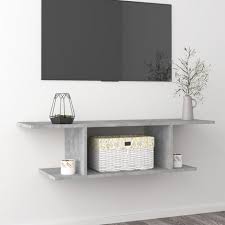 Wall Mounted Tv Cabinet Concrete Grey