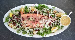 whole baked ocean trout with fennel and
