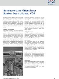 Der bun­des­ver­band öf­fent­li­cher ban­ken deutsch­lands, vöb, ist ein spit­zen­ver­band der deut­schen kre­dit­wirt­schaft. Vob Service Jahresbericht Pdf Kostenfreier Download