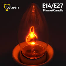 Us 1 89 5 Off E14 E27 Retro Led Edison Light Bulb Led Flame Effect Fire Light Flickering Flame Lamp Simulated Party Christmas Decor Ac220 240v In