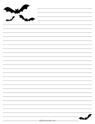 Free Halloween Stationery And Writing Paper