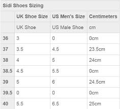 Sidi Cycling Shoes Men S Size Chart Best Picture Of Chart