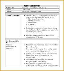 7 Finance Executive Job Description Pdf Fabtemplatez