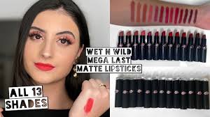 wet n wild mega last matte lipsticks