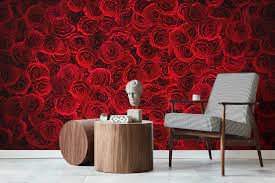 Red Wallpaper For Decorate Rooms