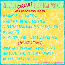 full body circuit elliptical workout