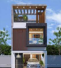 Narrow House Design Kerala Home
