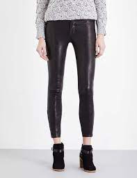 The j brand® l8001 is inspired by the 620 fit but in a luxurious stretch leather. J Brand L8001 Skinny Mid Rise Leather Leggings Selfridges Com